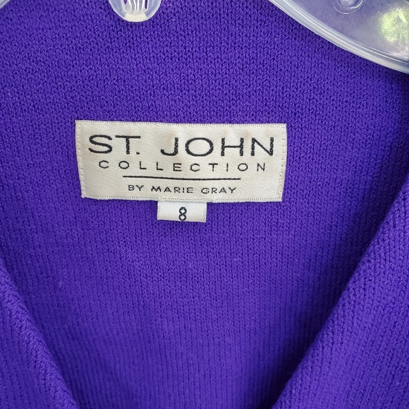 St John Marie Gray | Santana Knit Skirt Suit - Picture 7 of 7